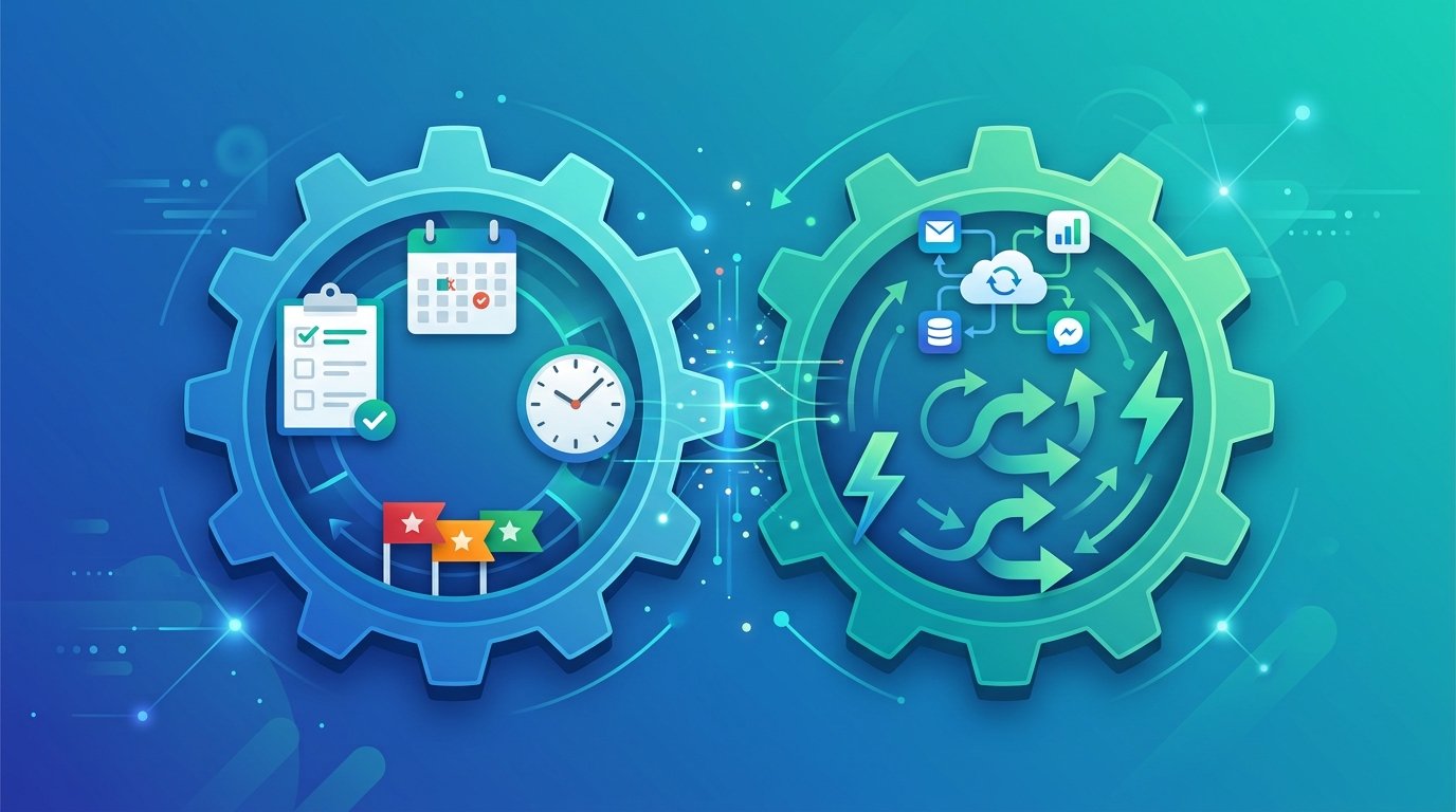 How AI Workflow Automation and Task Management Tools Work Together to Eliminate Busywork AI Workflow Automation + Task Management: End Busywork